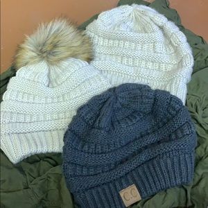 Three knit hats, never been worn